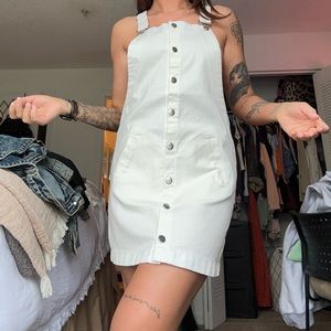 White jean dress